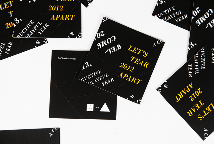 LaPlanche Design | Holiday Cards #tearable #year #print #screen #holiday #cards #new