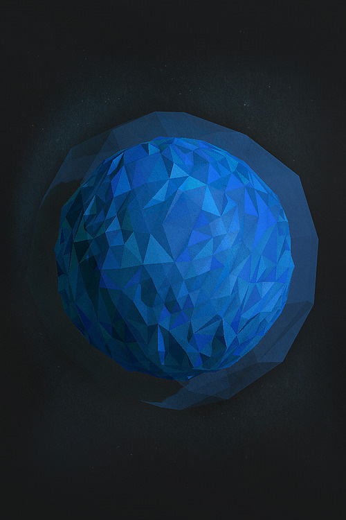 Neptune #planet #poly #low #neptune #3d