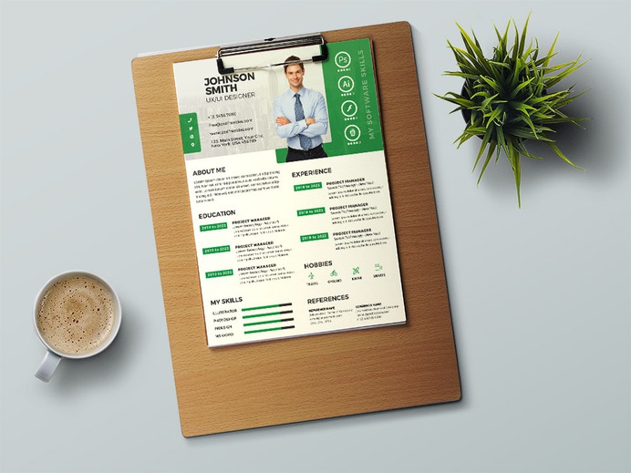 Free Green Resume Template