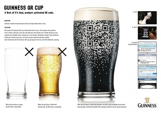 Guinness: QR Code Cup | Ads of the World™ #beer #qr #code