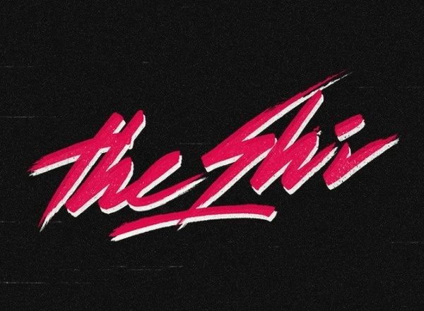Overglow retrofuturistic logos #typography #retro #vintage #80s #neon