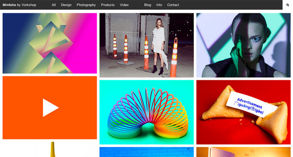 Minfolio - Minimal Portfolio Theme for WordPress #portfolio #design #based #website #grid #photography #minimal #art #wordpress