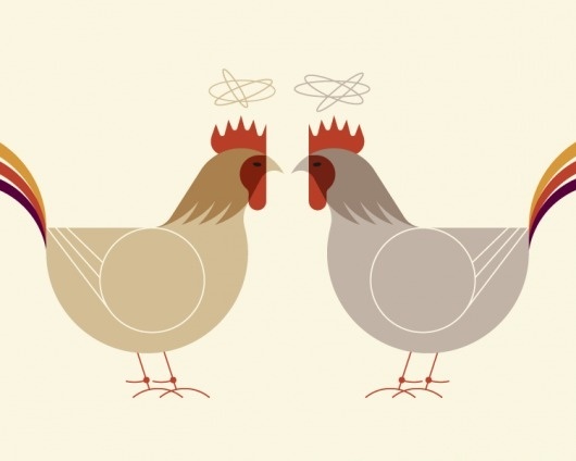 El Gallo Rey - Oscar Morris #rooster #morris #oscar #stylistic #illustration #fighting