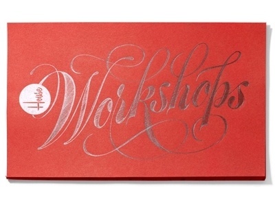 Dribbble - Workshops 400x300 by Ken Barber #type #lettering #script #silver