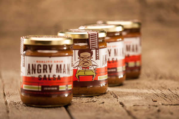 Angry Man Salsa Packaging #packaging