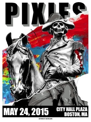 Pixies Gigposter #horse #boston #washington #print #screen #gigposter #pixies #skull #poser