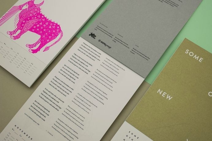 24 Artists, 1 Calendar, 1 Year - Some Other New Year. Much more at: https://www.behance.net/gallery/26223861/Some-Other-New-Year