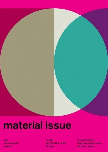 material issue at roseland theater, 1994 - swissted #design