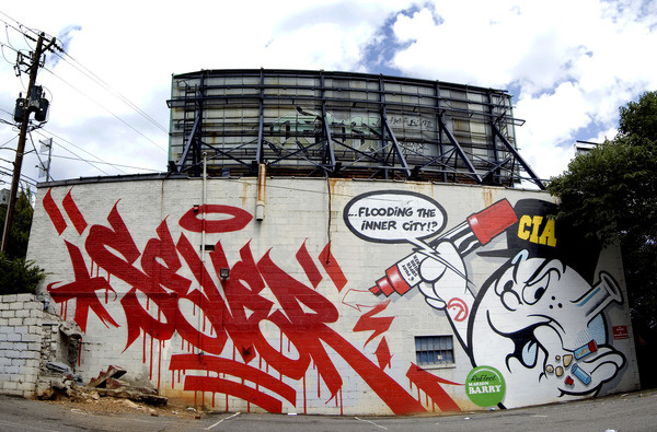 Ironic and Sarcastic Urban Interventions by Sever MSK | Abduzeedo | Graphic Design Inspiration and Photoshop Tutorials #graffiti #cartoon #typography