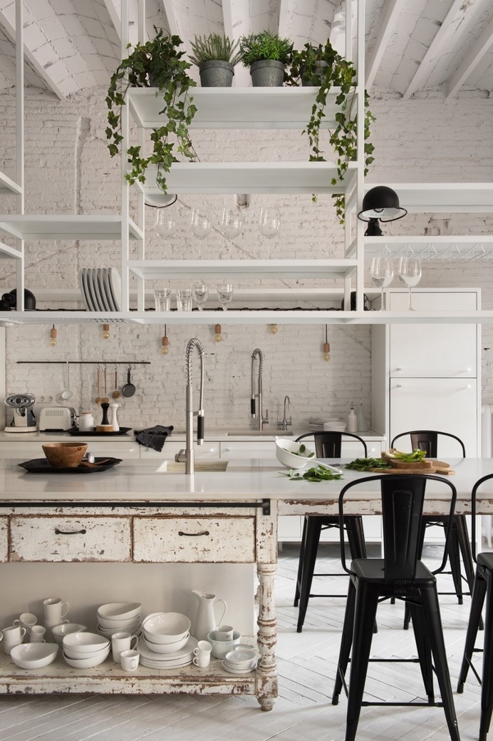 Eixample Loft – Two Apartments United into a Charming Home