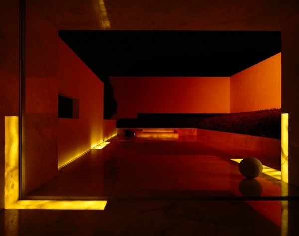 Residence living area with dark lighting #interior #architecture #residence #futuristic