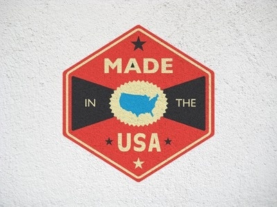 FFFFOUND! | Dribbble - MADE IN THE USA by Riley Cran #icon #logo #badge