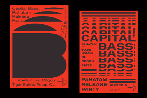 Capital Bass: Pahatam Release Party, Dima Shirvaev #graphic #poster #typography