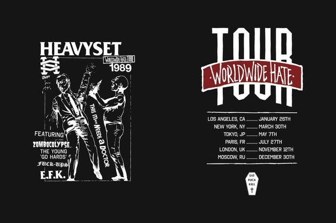 Heavyset SS13 - Tour of '89 #punkrock #flag #t #black #shirt #music #metal #dark