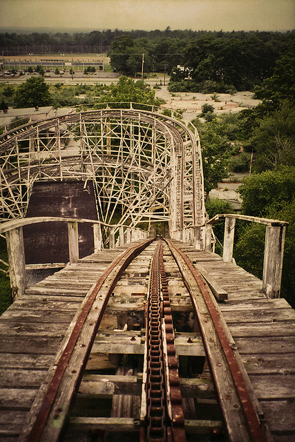 The Comet | Flickr Photo Sharing! #rollercoaster #fairground #wooden #ride #abandoned #photography #dipper