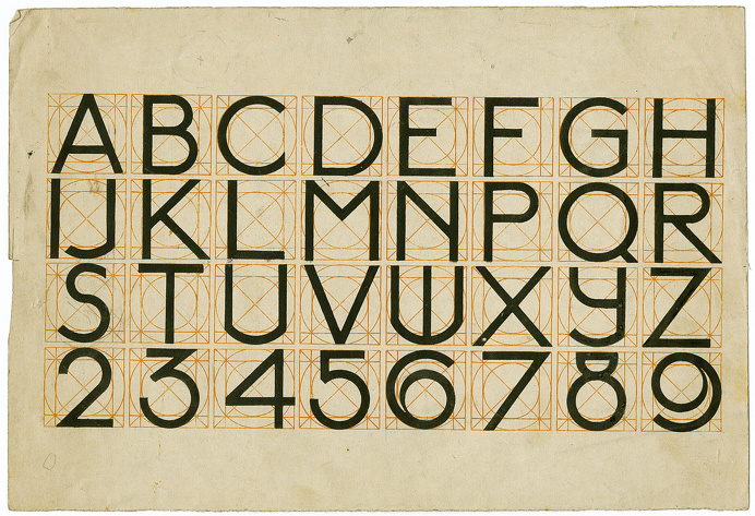 J.L.M. Lauweriks. Alphabet