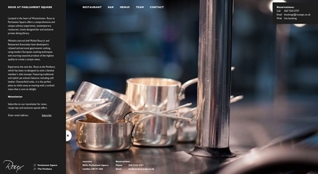 The Best Designs / Best Web Design Awards & CSS Gallery » Roux at Parliament Square #fvdfvv