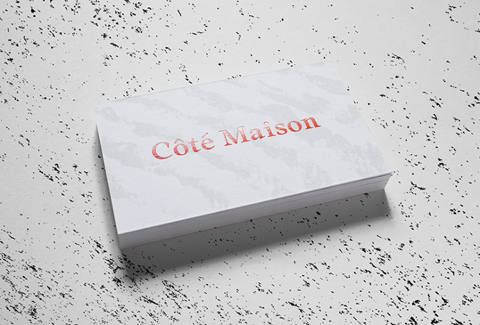 Côté Maison by Studio 24/24 #business card #branding