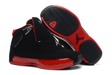 Nike Basketball Shoes Kids Jordan 18 "Countdown Package" Black Varsity Red #shoes