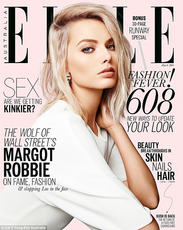 Margot stars on the cover of Elle Australia's March issue