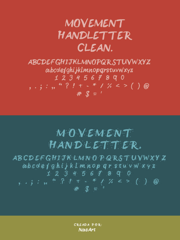 Movement Free Brush Font