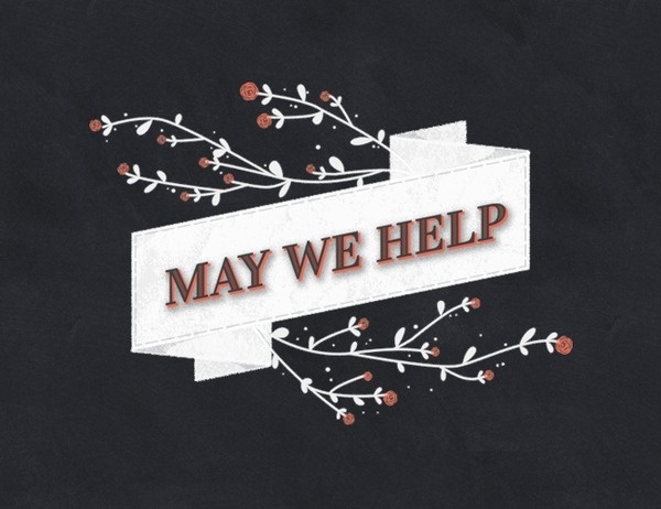 May We Help Logo #logo #design #graphic #flowers