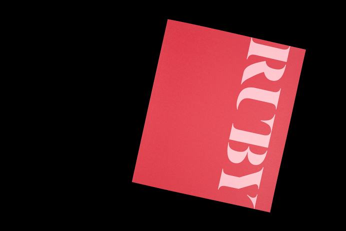 Ruby - Luke Dodridge #publication #fashion #lookbook #book #black #pink #design #branding #identity