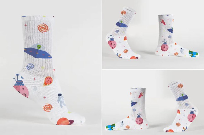 Unisex Socks Mockup