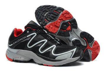 Mens Salomon XT Hawk 2 Trail Running Shoes black grey red #shoes
