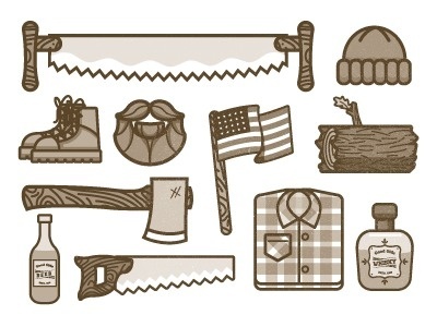 Lumber jack icons #nick #slater #icons #manly
