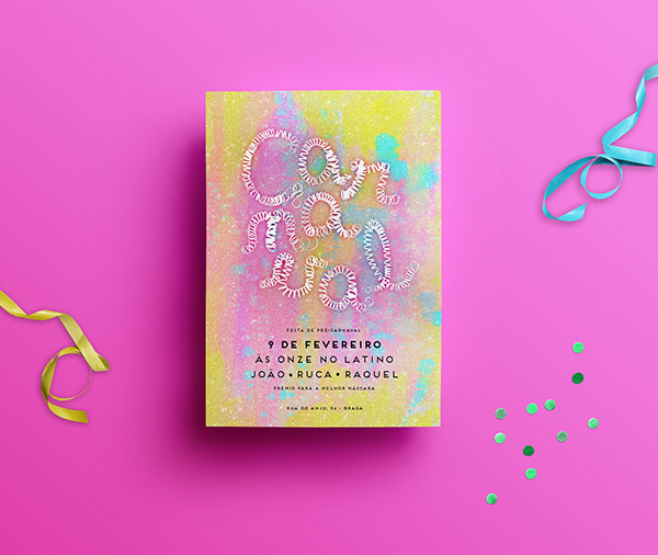 Carnaval on Behance #carnaval #carnival #typography #color #flyer #poster #party