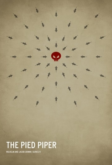 The Pied Pipper | Square Inch Design Blog #pied #piper #minimal #poster