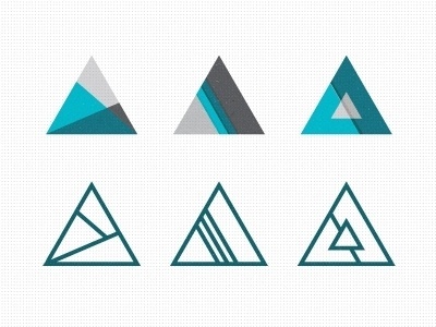 Tri Explorations by Mackey Saturday #icon #design #triangles