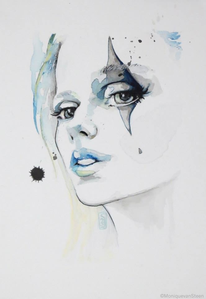 Monique van steen #illustration #watercolor #girls