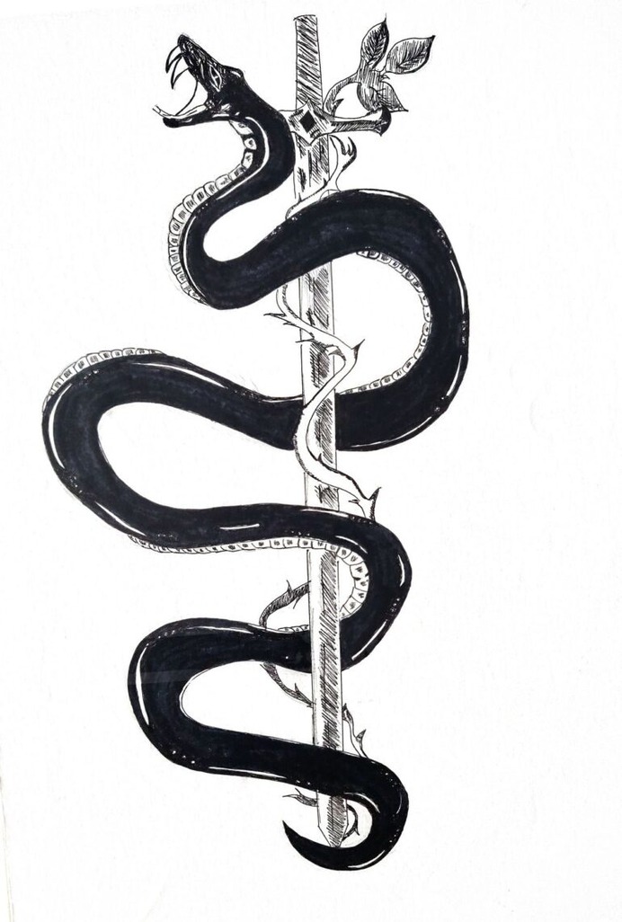 Snake Tattoo by BlackdRose