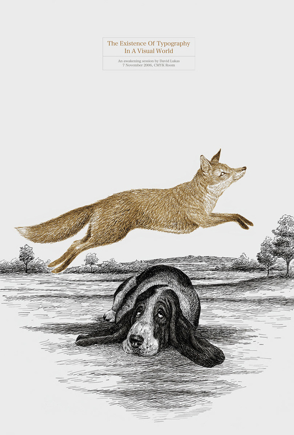 The quick brown fox jumps over the lazy dog… | typetoken® #fox #illustration #brown #quick #typography