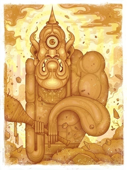 OMG Posters! » Archive » Myths and Monsters – An Acidfree Gallery Print Show (Onsale Info) #cyclops #illustration #poster