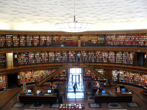 Stockholm Public Library #libraries #bookcases #interiors #architecture
