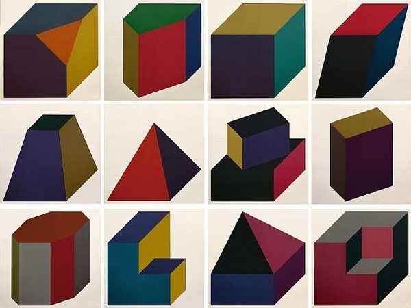 lovefuckingly: Sol Lewitt ever so pretty (form derived from a cube) #art