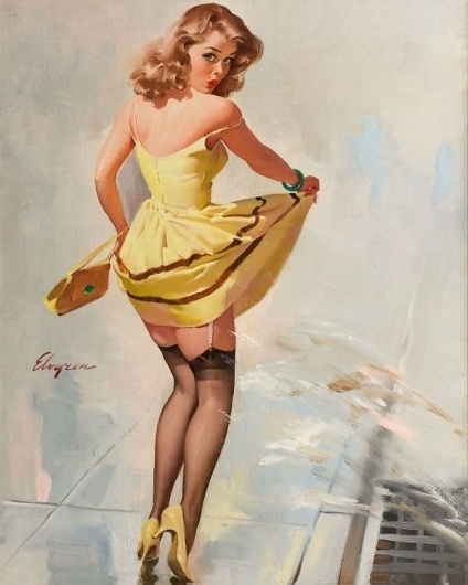 Pin-up Paintings by Gil Elvgren | Cuded #gil #pin #elvgren #up #paintings