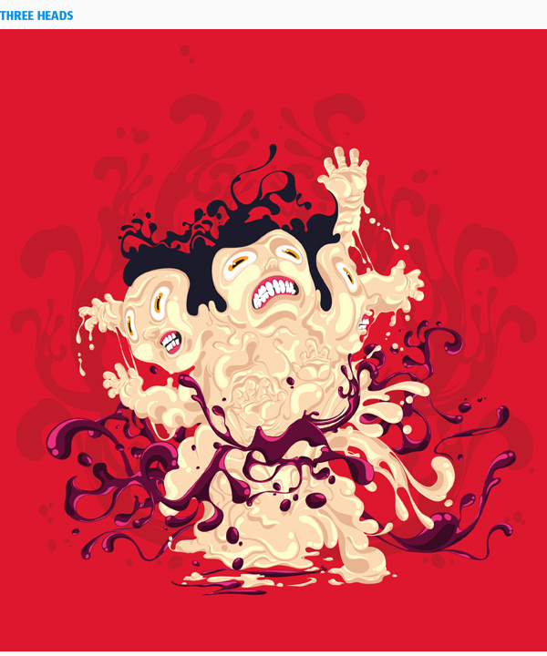 Threadless #erdokozi #red #heads #erik #splash
