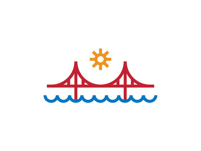 #SanFrancisco #GoldenGate #Bridge #Illustration #Icon