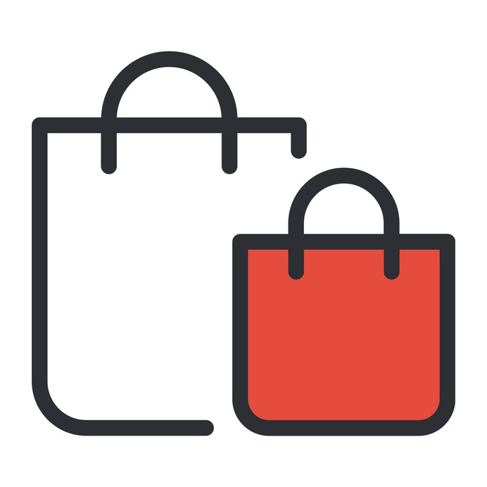 See more icon inspiration related to bag, shopping bag, shopping, online shop, supermarket, shopper, commerce, online store and commerce and shopping on Flaticon.