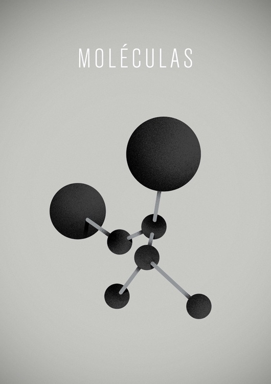 Moléculas / Graph « medialdea #brand #illustration #poster