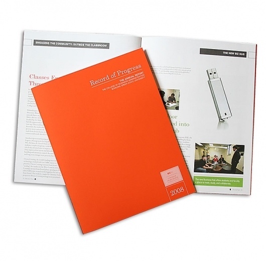 BGSU CBA Annual Report #college #orange #annual #report