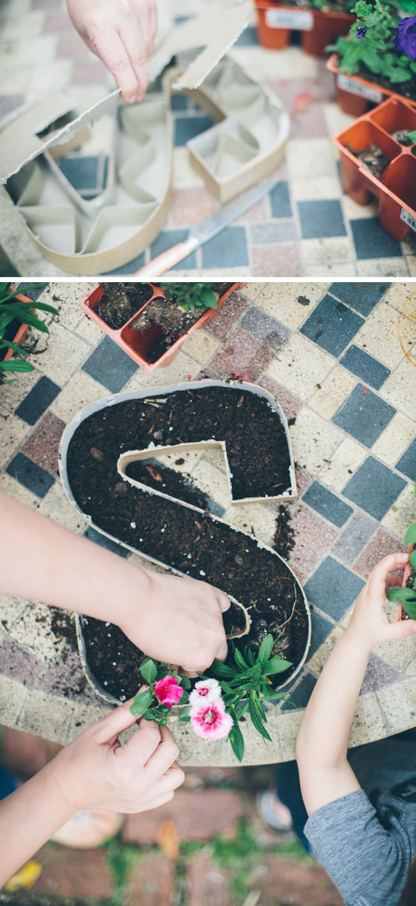 How to make letter planters #yourself #do #planter #it #flower #decoration