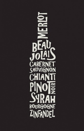 Astrid Campos #wine #print #poster #typography