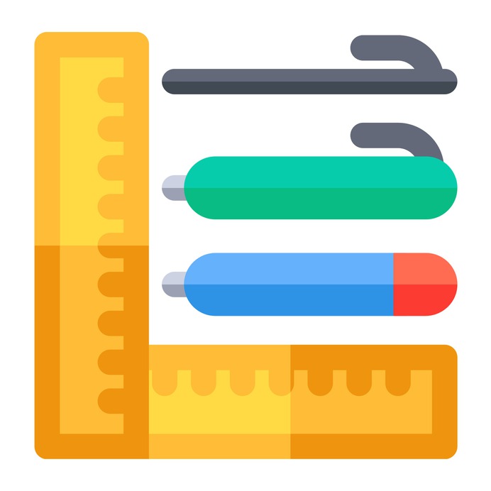 See more icon inspiration related to ruler, Tools and utensils, pens, office material, school material and pencils on Flaticon.