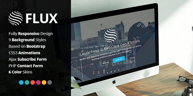 Flux Responsive Coming Soon Template