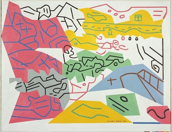 Stuart Davis, Bass Rocks no.1, 1939 #illustration